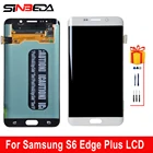 ЖК-дисплей Super AMOLED 5,7 дюйма для SAMSUNG Galaxy s6 edge Plus G928 G928F, ЖК-дисплей с сенсорным экраном и дигитайзером s6 edge Plus, дисплей Red burn