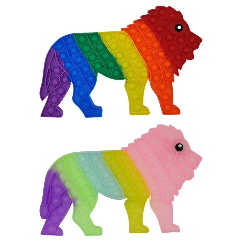 

Push Bubble Sensory Large Lion Rainbow Stress Reliver Toys Kids Adults Play Push Bubble Sensory Large Lion Rainbow Stress