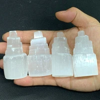 2 4 mini natural selenite tower crystal energy skyscraper handmade healing cleansing