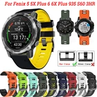 Ремешок для часов Garmin Enduro Fenix 6 6X Pro Solar 5 5X Plus 3 HR спуск MK1 Mk2 Mk2i, силиконовый быстросъемный браслет для часов