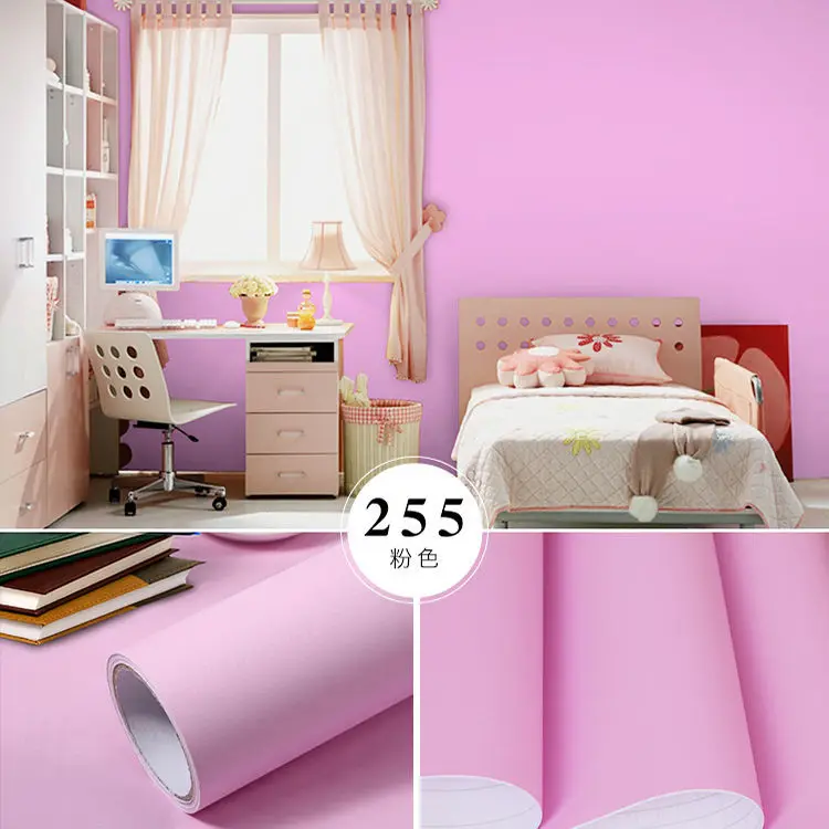 

Eco-friendly Non-reflective PVC Self-adhesive Matte Waterproof Wallpaper for Renovation Living Room Bedroon Furnitures & Wall