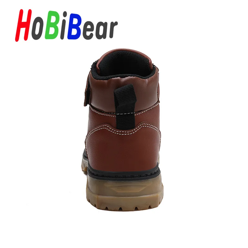 Популярные детские ботинки Осенне-зимние для мальчиков и девочек Цвет черный