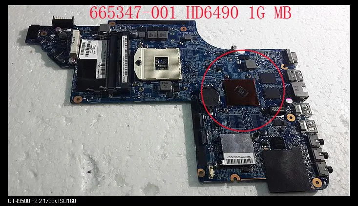 Для hp pavilion DV6-6000 материнская плата HM65 DDR3 665347-001 HD6490 1G или 650799-001 HD6770 2G Дискретная графическая материнская плата