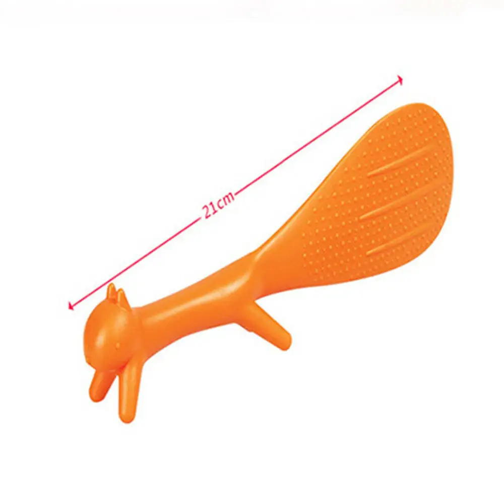 

3Pcs Squirrel Shape Rice Spoon Standing Non Stick Rice Paddle Kitchen Gadget