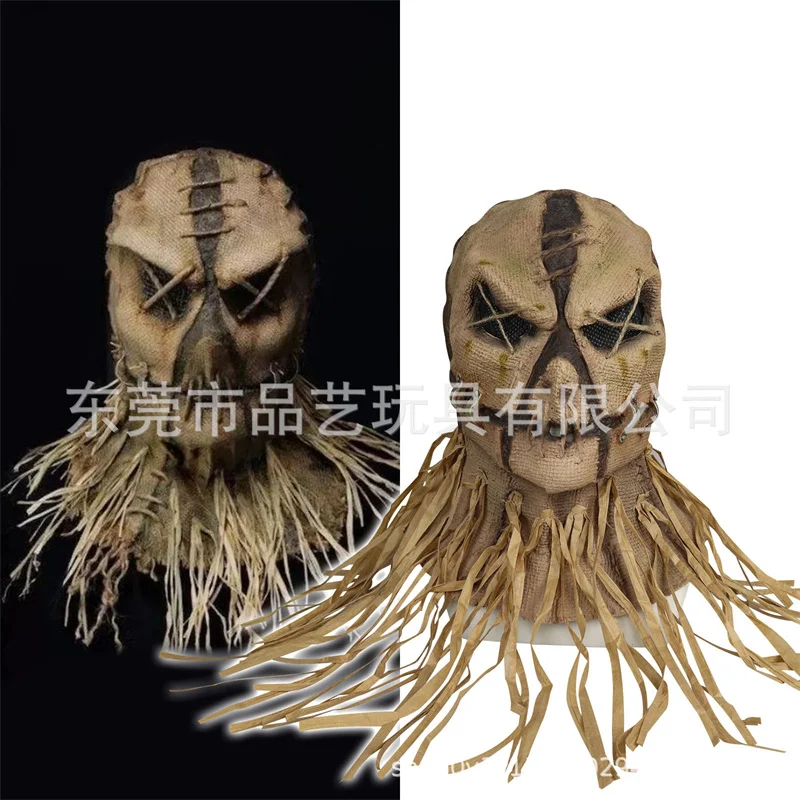 Пугал на Хэллоуин яркая маска накладка голову с перчатками шляпа костюм головной