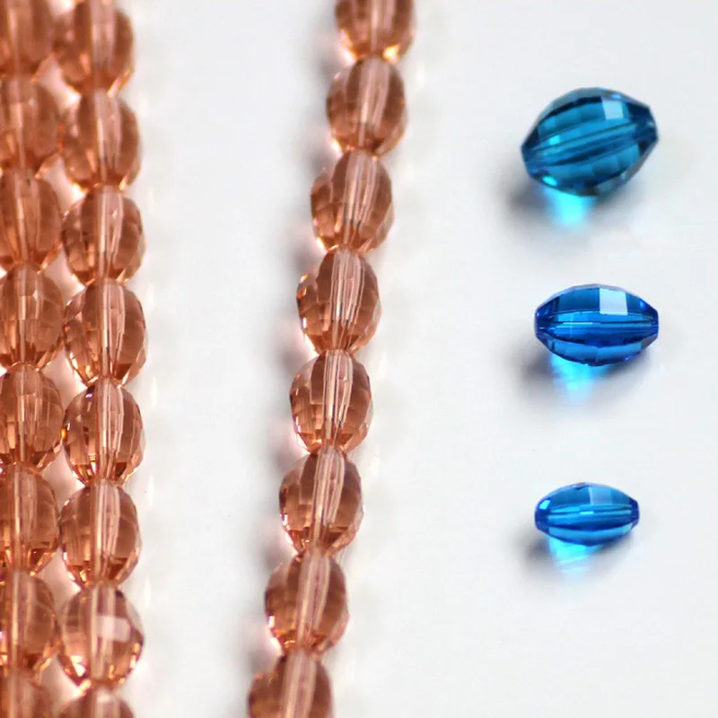 

AAA22 Crystal Griding oval shape Beads Multi Color 60faces shinning DIY Jewelry beads 9x6mm 11x8mm 13x10mm
