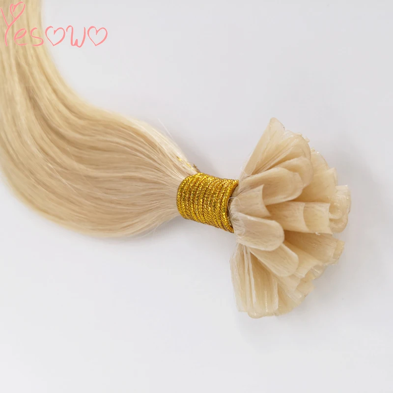 Yesowo бразильские человеческие волосы Remy с u образной окантовкой кератиновые 1 0