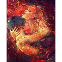 fsbcgt diy painting by numbers sexy kissing lovers pictures coloring by numbers handpainted on canvas home wall art decor