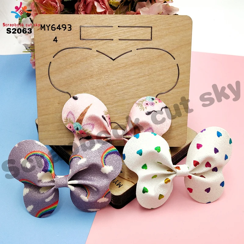 Бабочка лук и скрапбук вырезать небо стальные деревянные штампы совместимы с