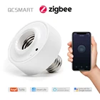 Держатель для лампы Tuya Smart Life ZigBee 3,0 E27 Led, таймер, голосовое управление Google Alexa Home, работа с помощником Zigbee2MQTT