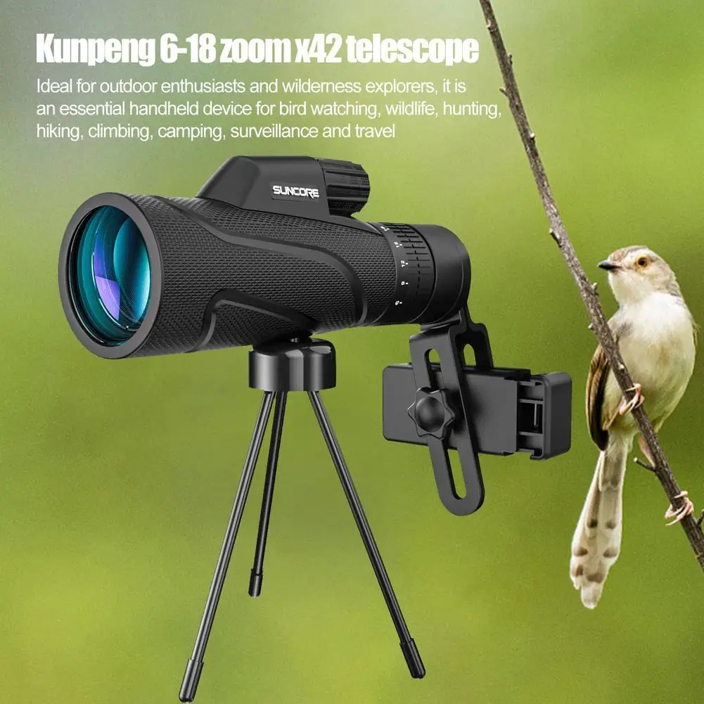

Suncore Shunguang6-18X High Definition Monocular Telescope Waterproof Monocular BAK4 Prism For Wild Animals, Bird Watching