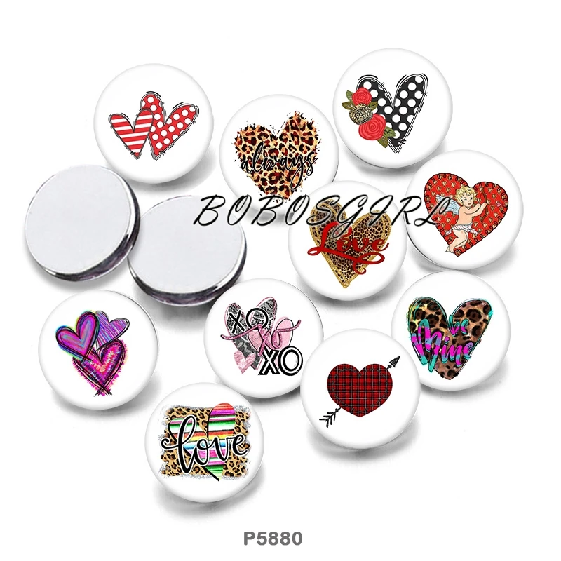 

LOVE Leopard 12mm18mm 20mm Snap button jewelry DIY Bracelet Round photo glass cabochons P5880