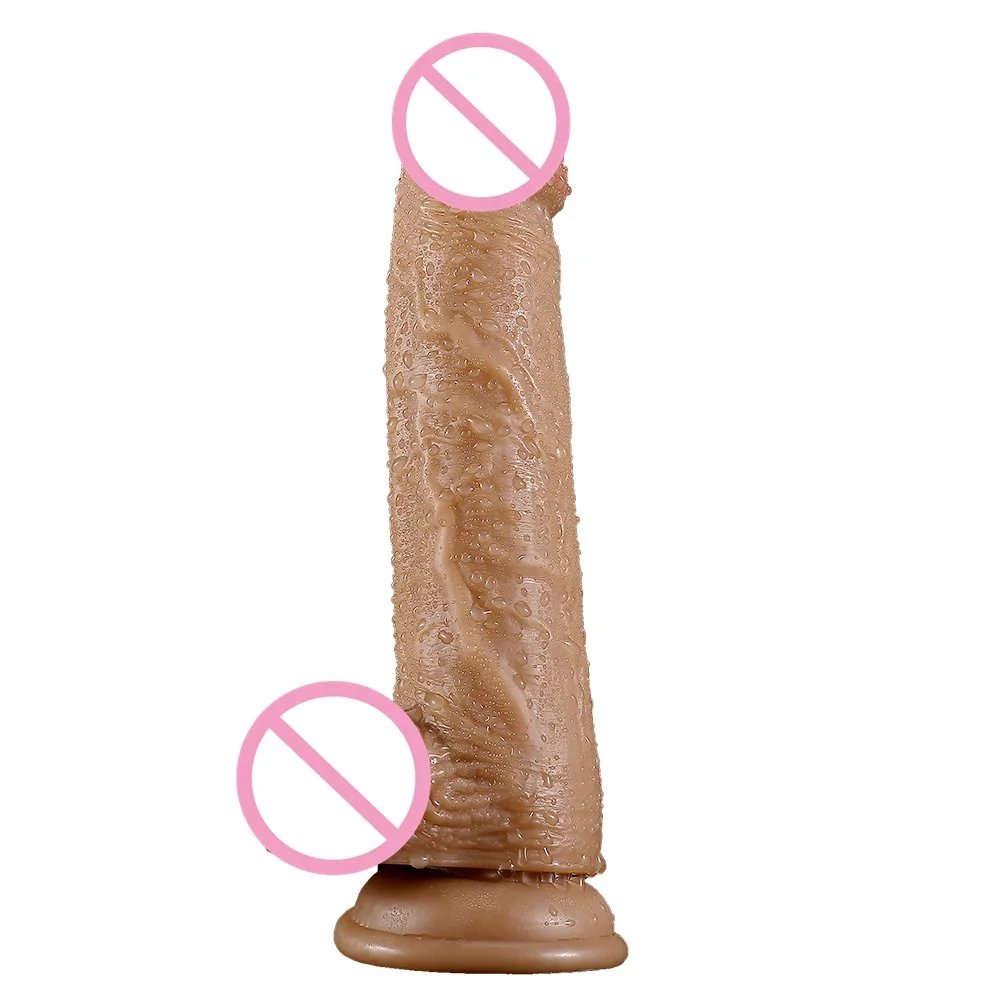 Реалистичный фаллоимитатор мягкого силикона с присоской, огромный большой пенис, секс-игрушки для женщин, страпон, женская мастурбация, анальная пробка.