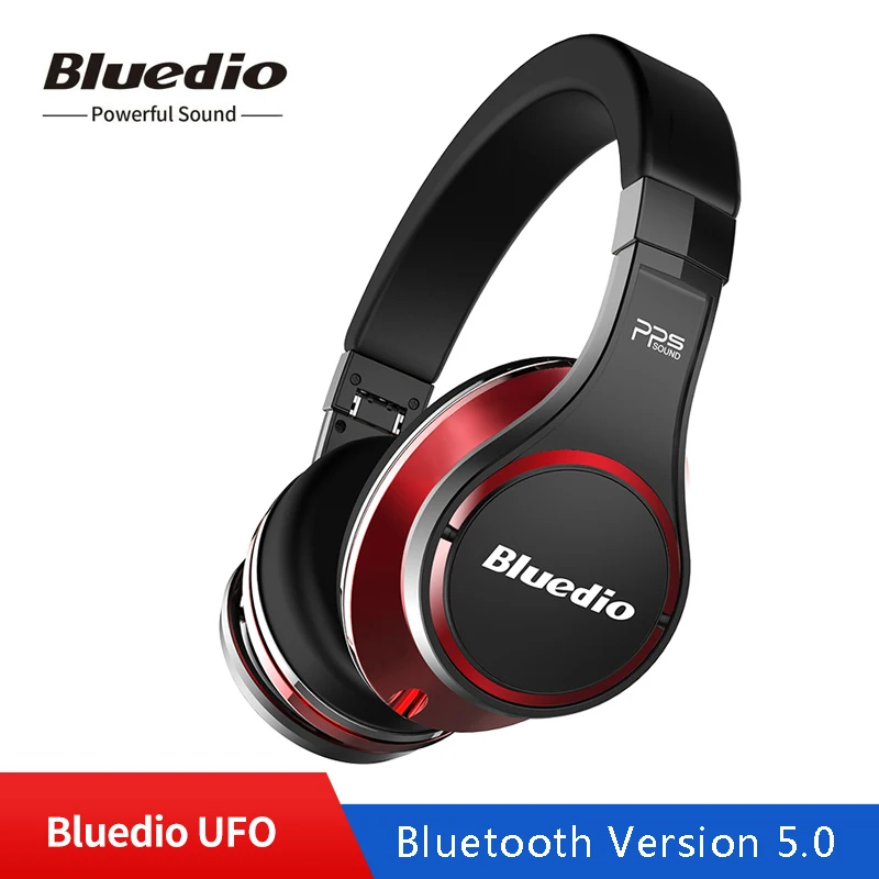 Беспроводные Bluetooth наушники Bluedio U UFO Hi Fi Накладные с микрофоном 3D стереозвук