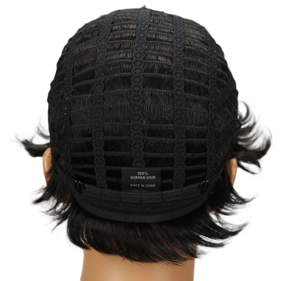 Дебютные парики для черных женщин Омбре парик из человеческих волос короткие