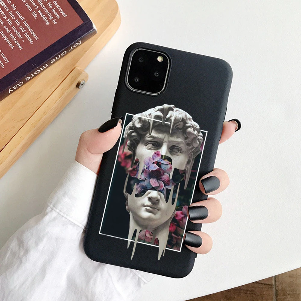 

For iphone 11 Case Mona Lisa Art David Soft TPU Phone Case cover For Apple iPhone 5S SE 2020 6 6s 7 8 Plus XR XS 11Pro Max Case