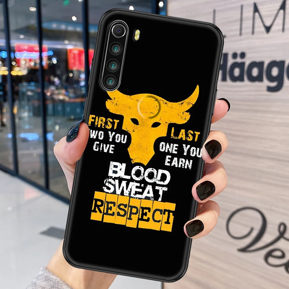 Чехол для телефона The Rock Dwayne Johnson Xiaomi Redmi Note 7 8 9 10 7A 8T 9A 9T 9S 10S Pro черный силиконовый