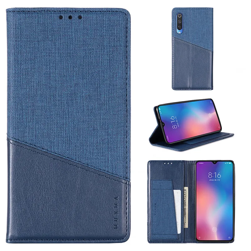 Для Xiaomi Mi 9 9T Max 2 3 PocoPhone F1 Redmi K20 Pro Note 7 6 Роскошный чехол из сшитой кожи с магнитным закрытием