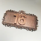 Дверная табличка с номером дома из АБС-пластика, 3D цифры для отеля, домашняя наклейка, адрес детской двери, табличка 0-99 цифр, 2 цифры на заказ