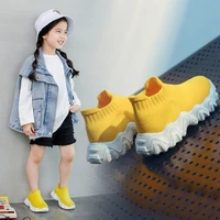2021 children sock shoes breathable flying knitted sock shoes kids boys girls casual shoes sports running walking sneakers shoes