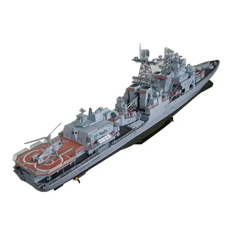 

Бумажная головоломка 1:200 адмирал Левченко анти-подводный корабль Harlem русский Дред класс управляемая ракета Разрушитель