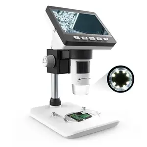 1000x digital microscope electronic video microscope 4 3inch hd lcd soldering microscope phone repair magnifier for motherboard