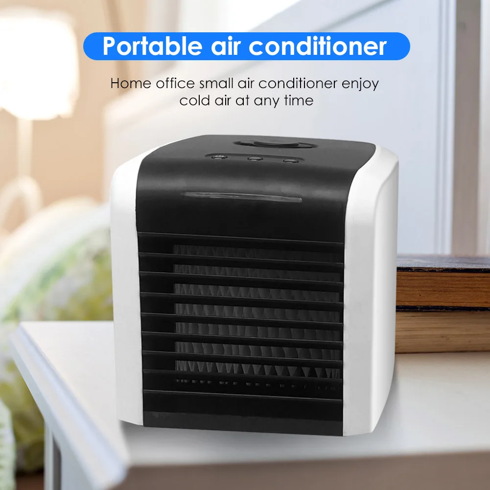 Домашний мини Кондиционер охлаждающий вентилятор USB перезаряжаемый портативный