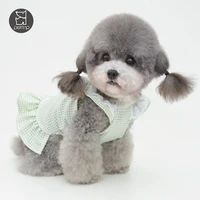 lovely pet dog lace flower skirts cotton summer pet princess dress wedding dog clothes for small medium dogs