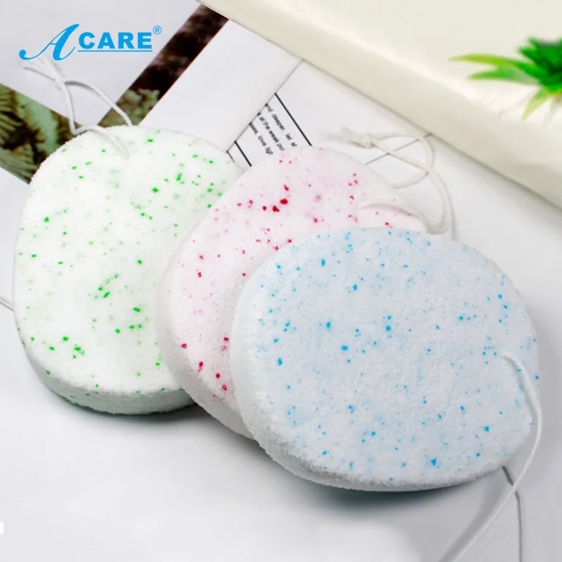 

Face Round Makeup Remover Tool Natural Wood Pulp Sponge Cellulose Compress Cosmetic Puff Facial Washing Sponge