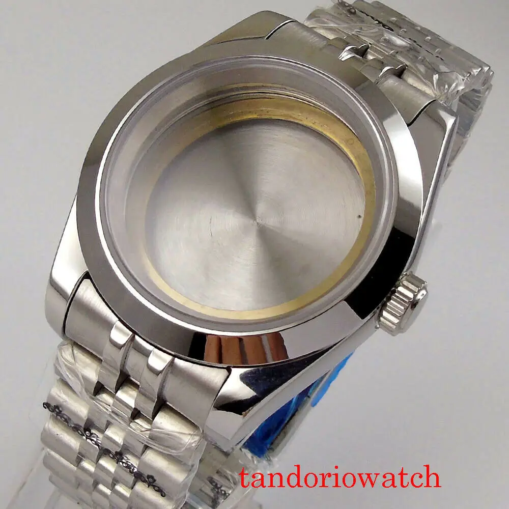 

40 мм полированный браслет из нержавеющей стали для часов, Юбилейный браслет, подходит для miyota ETA 2836