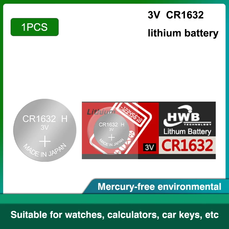 

1 шт./лот для Eaxell CR1632 1632 DL1632 3V литиевые батареи Кнопочная батарея