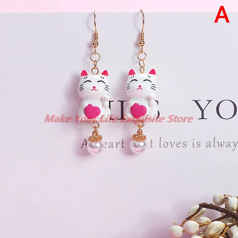 

New Handmade 3D Cute Cat Red Fox Lovely Panda Squirrel Tiger Stud Earrings Polymer Clay Cartoon Animal Earrings