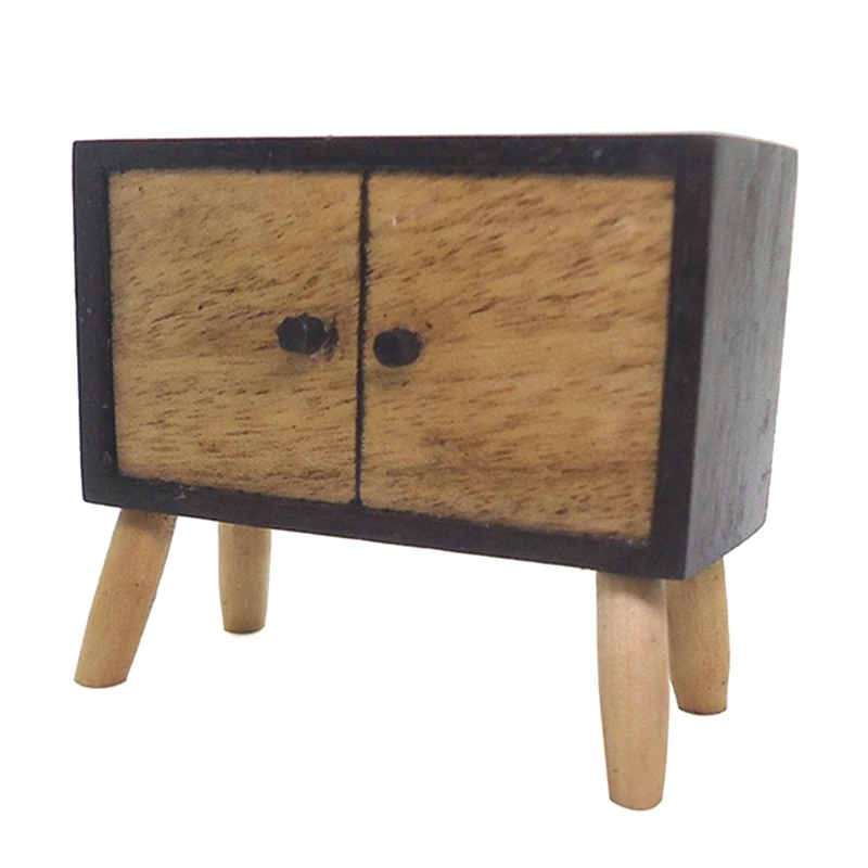 

1:12 миниатюрный деревянный шкаф для кукольного домика, витрина для шкафа, модель, украшение для кукольного домика, аксессуары для мебели
