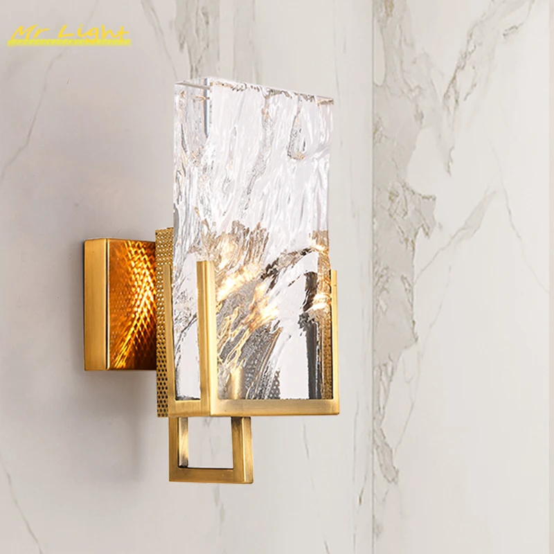 

Современный прозрачный настенный светильник, светодиодный настенный светильник, прикроватный светильник для спальни, декор для лестницы, ...