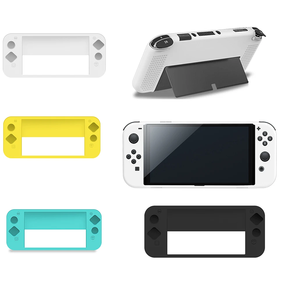 

Новый защитный чехол для Nintendo Switch OLED, силиконовый мягкий чехол, чехол для игровой консоли, аксессуары для консоли
