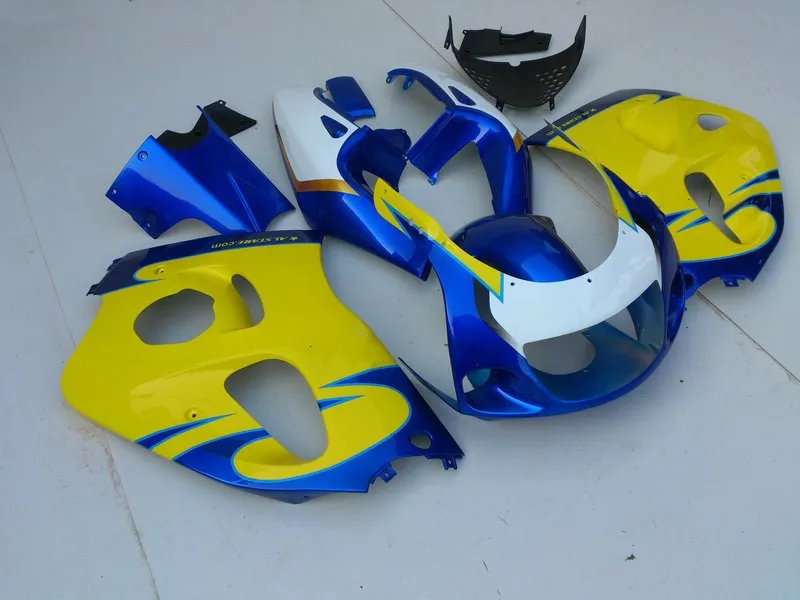 Комплект обтекателей для GSXR600 750 96 97 98 99 00 GSXR 600 GSXR750 1996 1999 2000 ABS желтый синий