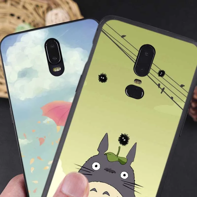 For oneplus one plus 7 pro 7t 6 6t 5t Clear Soft Silicone Phone Case Cute Totoro Spirited Away |