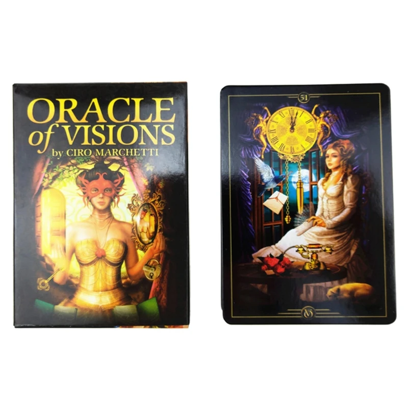 

Oracle of Visions Full English 52 Cards Deck Tarot Divination Fate Board Game