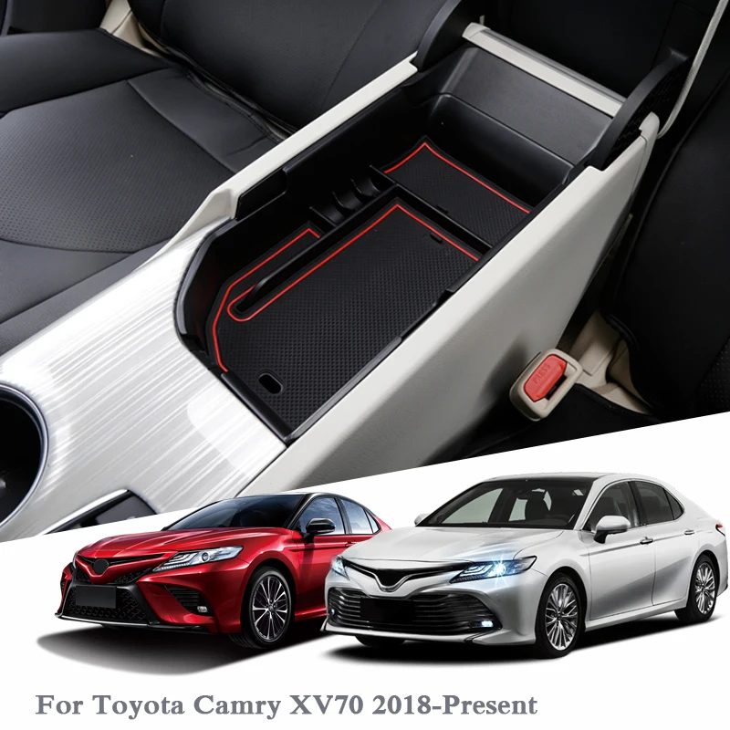 

Car Styling Car Armrest Storage Box For Toyota Camry XV70 2018-Present Center Console Armrest Storage Box Cover Auto Accessories