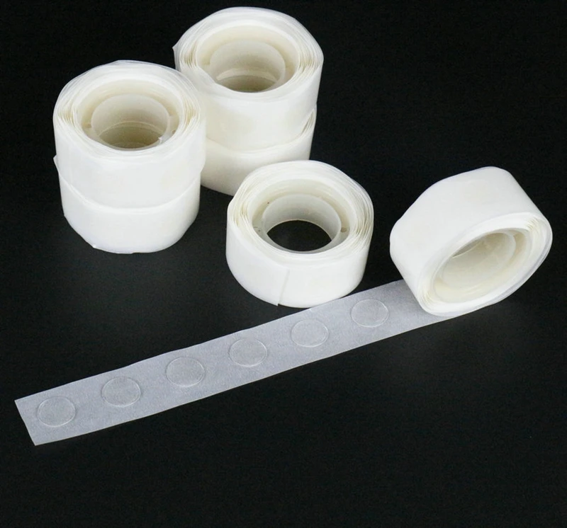 

1 Roll 100 Tablets Super Sticky Non-Mark Double-sided Adhesive Glue Wall Hangings Balloon Stickers Dots Adhesive Household Tapes