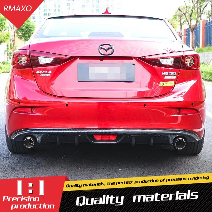 Задний спойлер для Mazda3 Axela ABS диффузор заднего бампера аксессуары 14 17 задний
