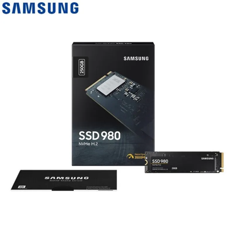 

Внутренний твердотельный накопитель SAMSUNG SSD 980 NVMe M.2 250 ГБ 500 Гб ТБ M2 2280 TLC PCIe Gen 3,0x4, NVMe 1,4
