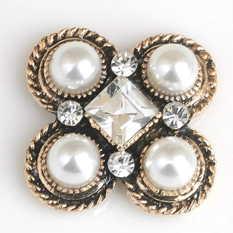 10 шт. ретро Стразы декоративные пуговицы для одежды хрустальные металлические