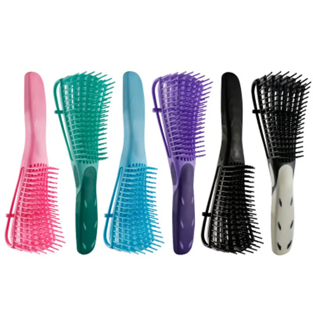 

Kinky Wavy/curly/coily/wet/dry/oil/thick/long Knots To America/african Textured Hair Brush For Detangling