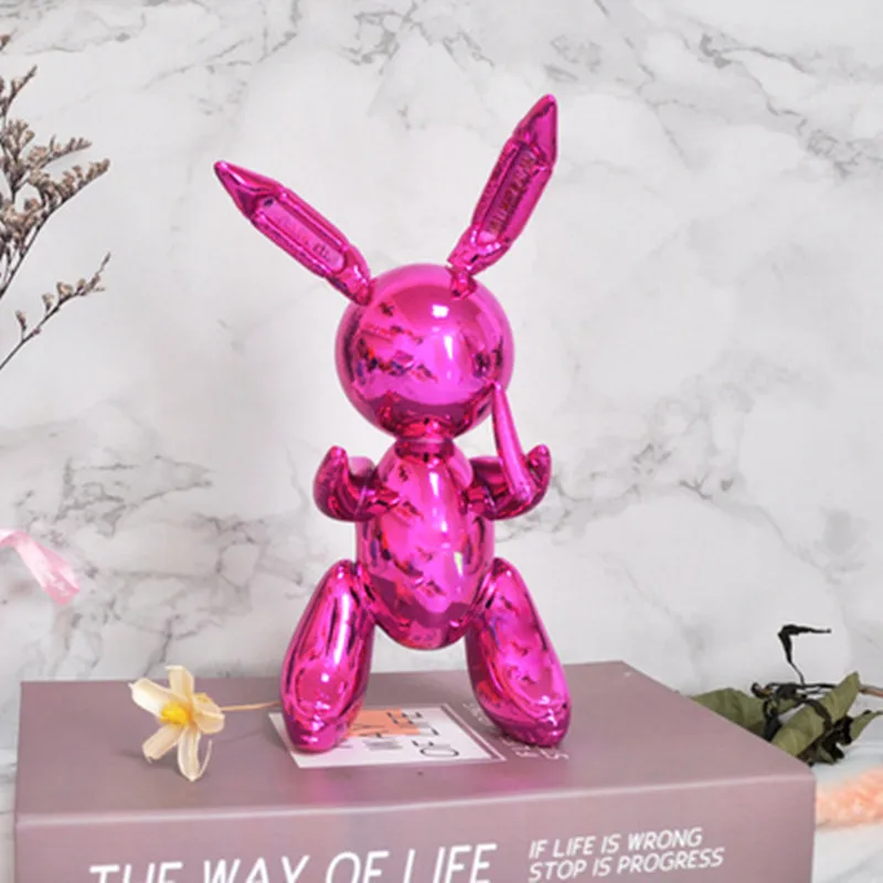

Geometry Rabbit Home Living Room Wine Cabinet Porch Decor Artwork Sculpture Jewelry Art Rabbit Ornaments Wedding Gifts M2256