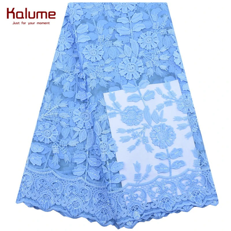 Kalume 2020 новейшая африканская кружевная ткань с пайетками французский мягкий