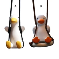 little duck swing pendant with hanging rope car ornament bag personal belongings bring good luck fancy home decoration