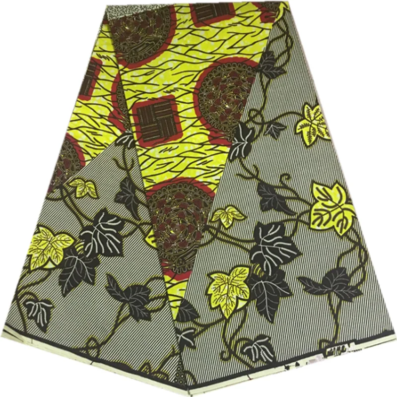 

2021 New Style Ankara African wax Fabrics Nigerian Wax Print Fabric High Quality African Ghana Wax Fabrics For Patchwork