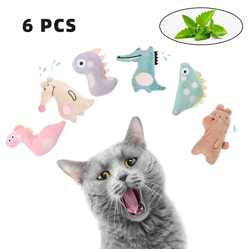 

Pet Supplies Cat Interactive Toy Catnip Toy Dinosaur Bear Crocodile Shape Cat Toys Cat Plush Cat Toy Kitten Toys Catnip