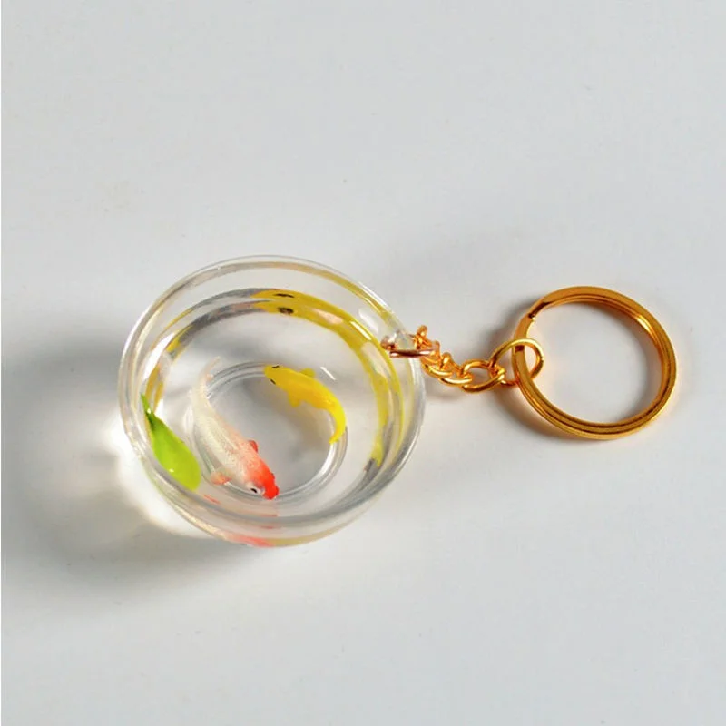 

[Five suits]Creative lucky Koi key chain couple bag pendant small gift tourist attraction souvenir gift